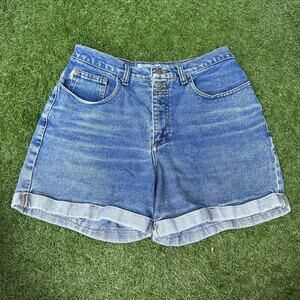 Vintage Y2K Arizona Shorts Size 11 High Rise Button‎ Fly Mom Jean Rolled Hem